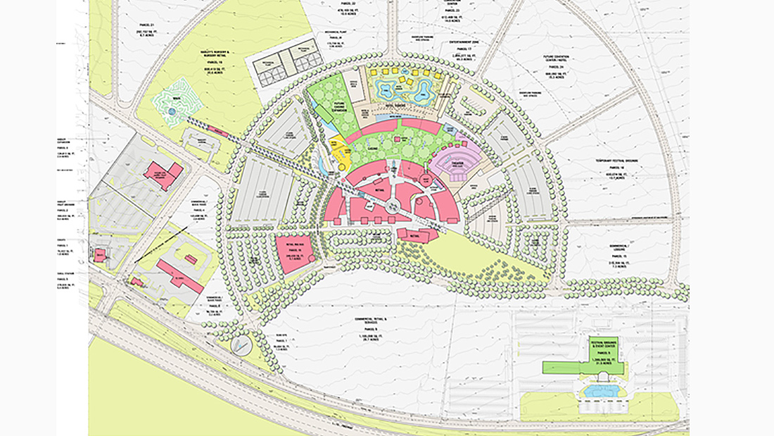 Tribal economic development, a partial, view, for Morongo reservation lands.